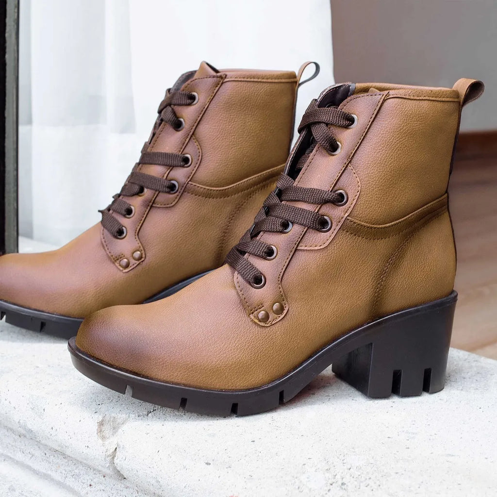 Botines Para Mujer Con Agujetas Botas Dama Calzado Denver Yayas